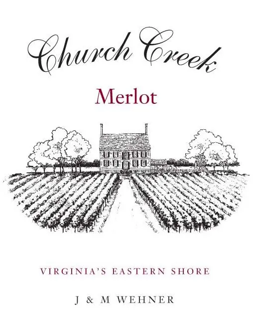 Church Creek Merlot Bottle
