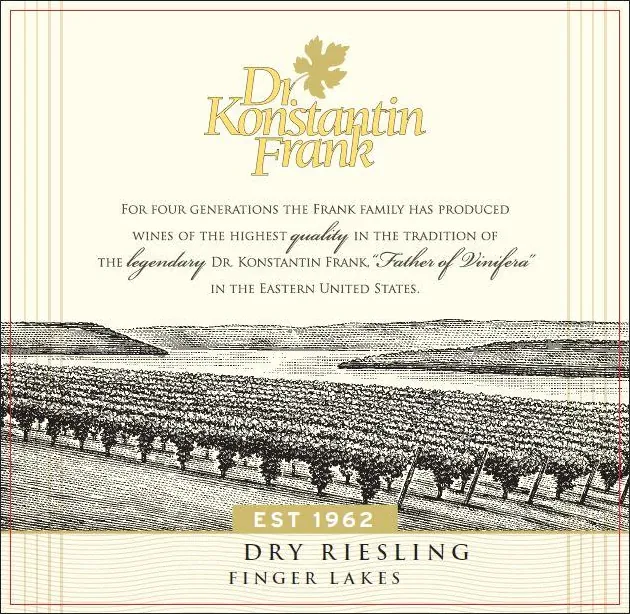 Dry Riesling Bottle