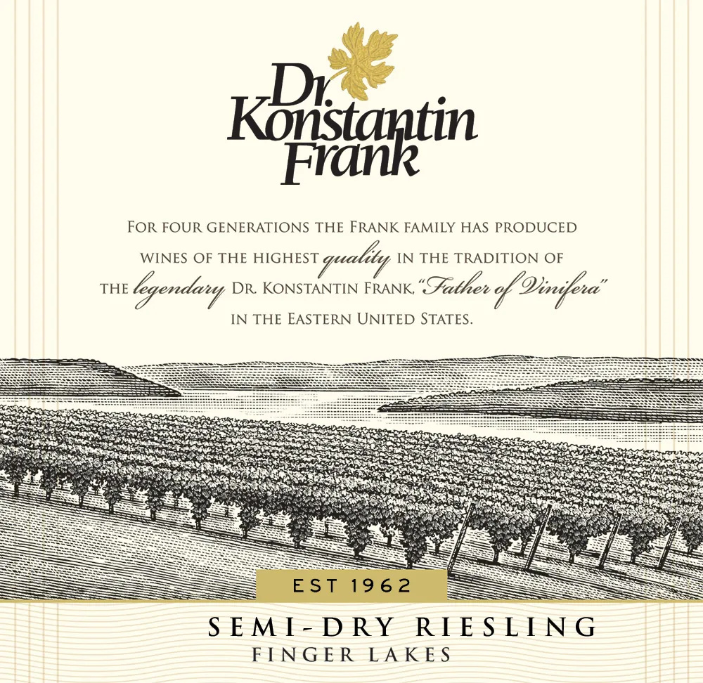 Semi-Dry Riesling Bottle