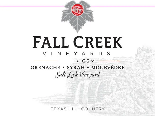 Salt Lick Vineyards Grenache - Syrah - Mourvedre Bottle