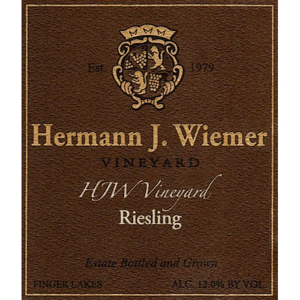 HJW Vineyard Riesling Bottle