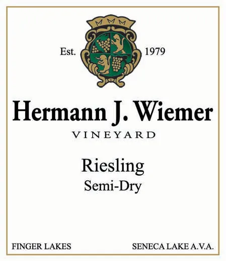 Semi-Dry Riesling Bottle