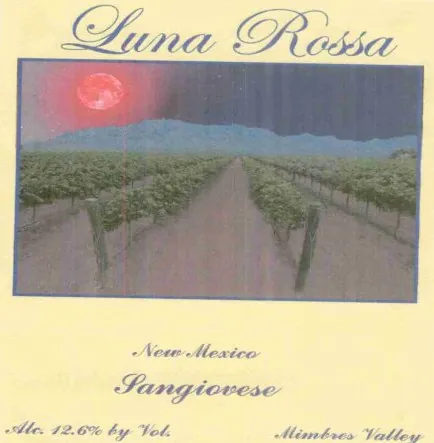 Sangiovese Bottle