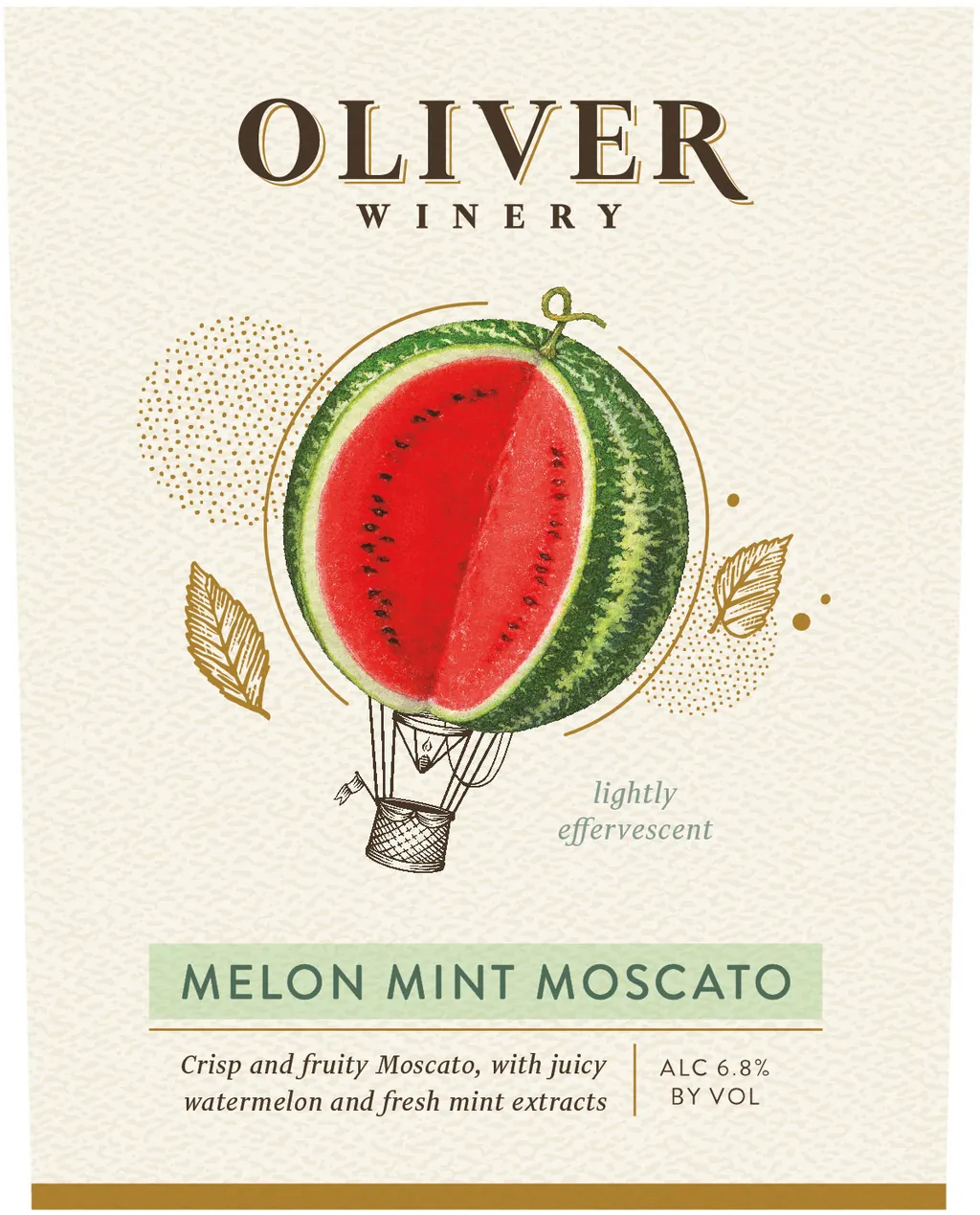 Melon Mint Moscato Bottle