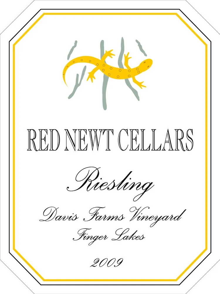 Davis Farms Vineyard Riesling Bottle