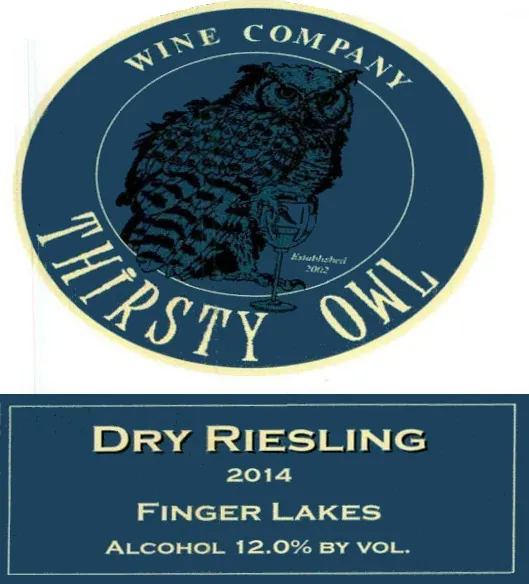 Dry Riesling Bottle