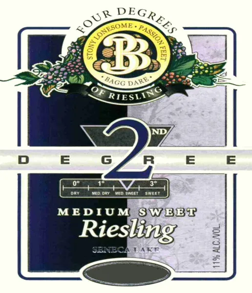 Four Degrees of Riesling 2nd Degree of Riesling Bottle