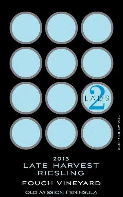 Late Harvest Fouch Vineyard Riesling Bottle