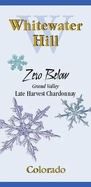 Zero Below Late Harvest Chardonnay Bottle