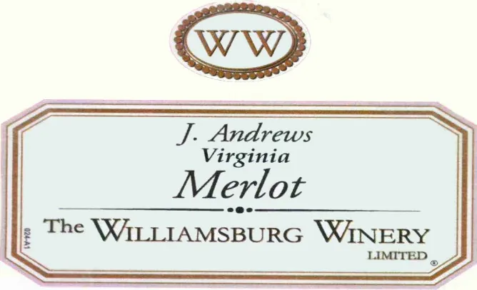 J Andrews Merlot Bottle
