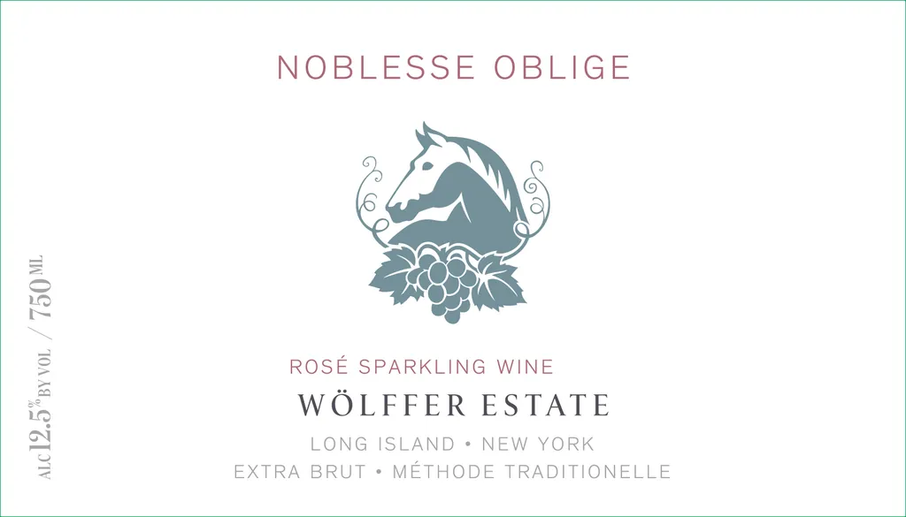 Noblesse Oblige Brut Rose Bottle