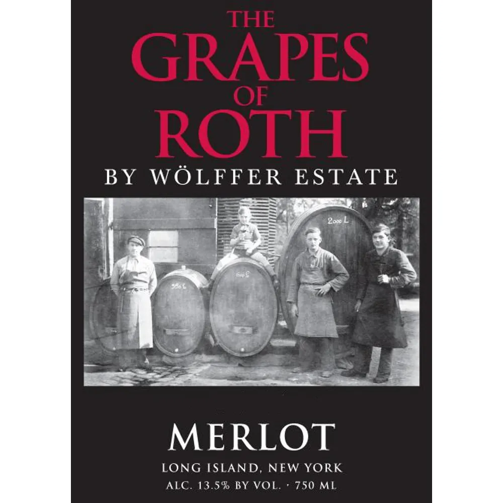 The Grapes of Roth Merlot Bottle