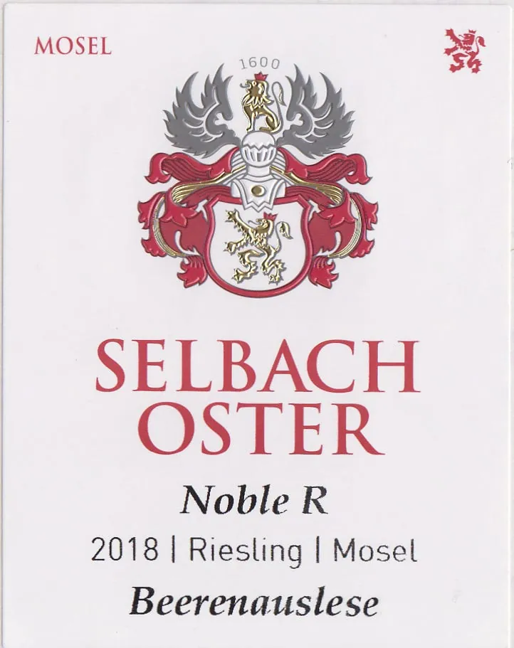Riesling Beerenauslese Noble R Bottle
