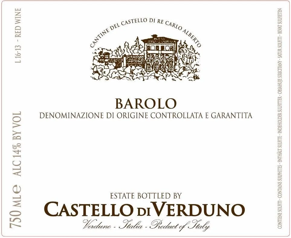Barolo Bottle