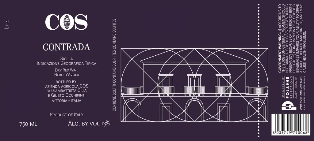 Contrada Nero D'Avola Bottle