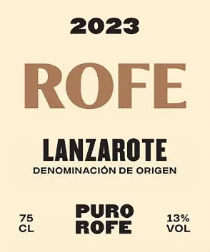 Lanzarote Blanco Rofe Bottle