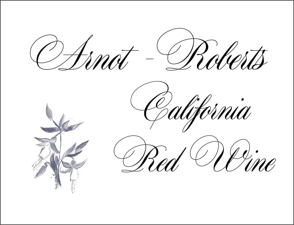 California Red Wine Bottle