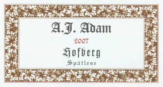 Riesling Spatlese Dhron Hogberg Bottle