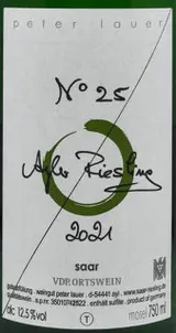 Riesling Ayler Fass 25 Trocken Bottle