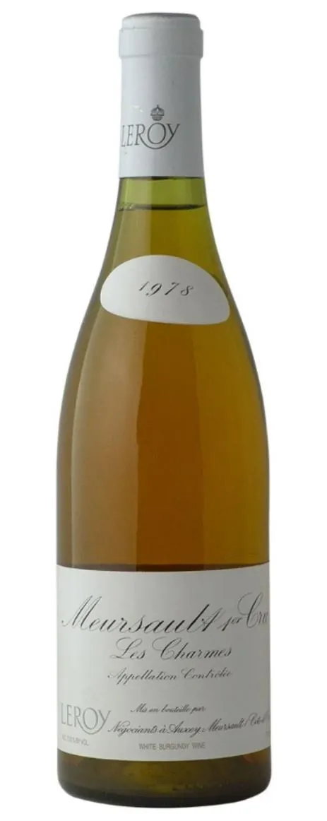 Meursault Charmes Bottle