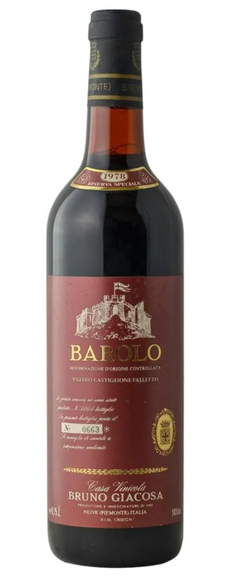 Barolo Villero di Castiglione Falletto Riserva Bottle