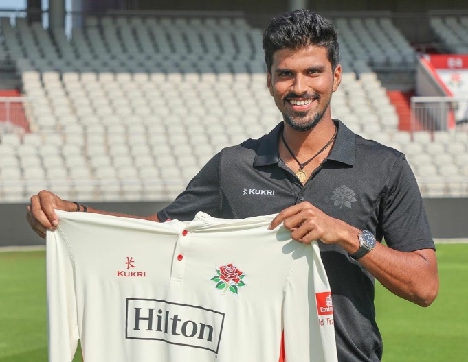 Debutant Washington Sundar takes fifer for Lancashire