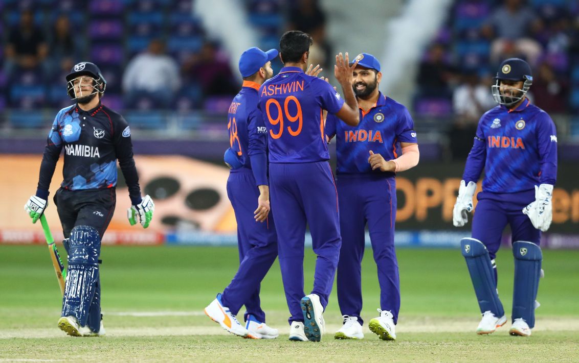 T20 World Cup | IND vs NAM: Jadeja, Ashwin threaten but Namibia put up decent total on board