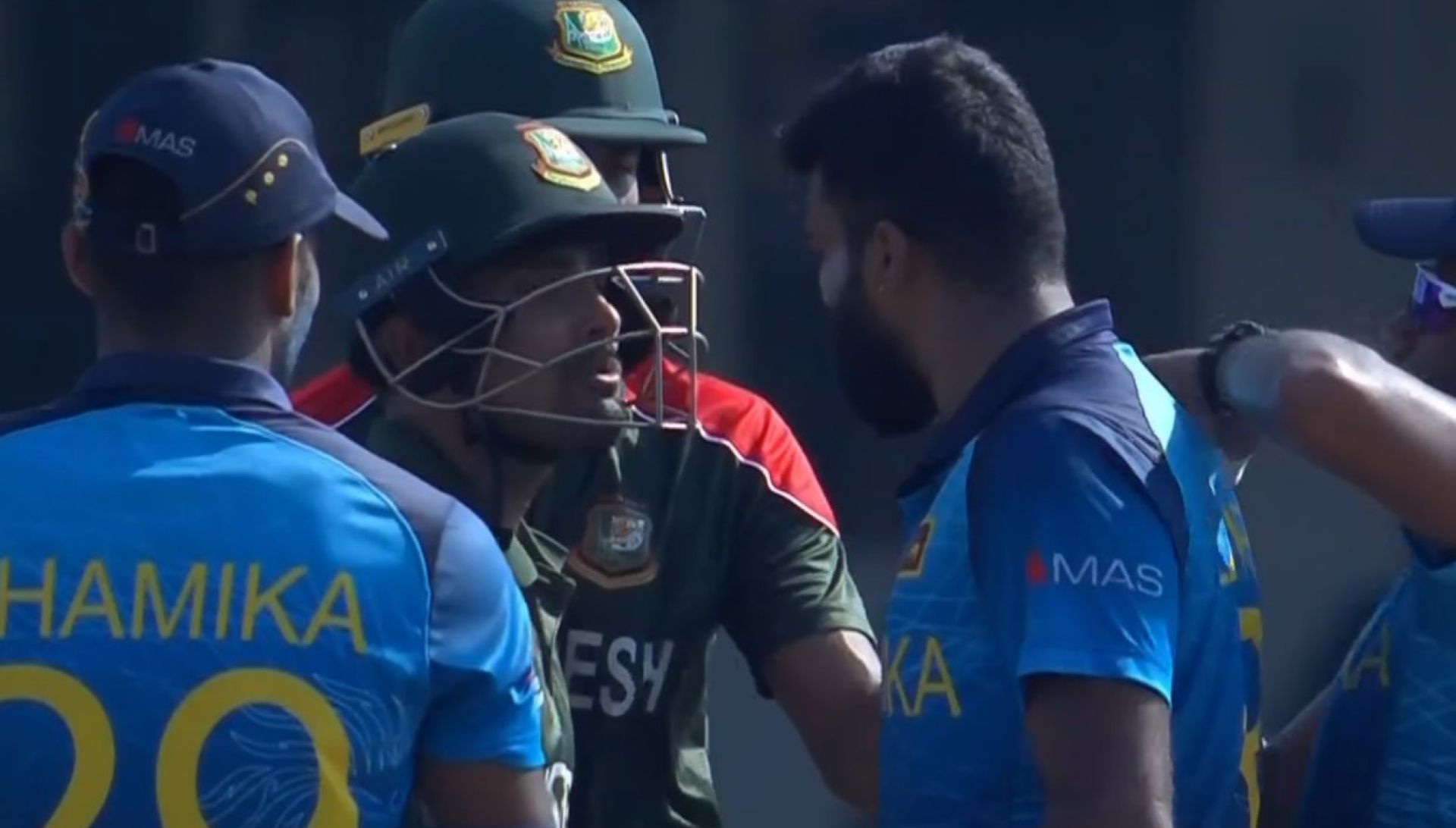T20 World Cup | Watch Lahiru Kumara, Liton Das exchange heated words, Twitter faults the bowler