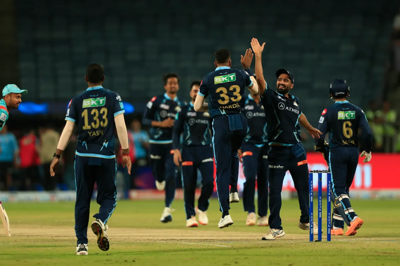 IPL 2022 | LSG vs GT | Lionhearted efforts by Gill, Rashid, Kishore thump LSG; Titans become first team to qualify for playoffs