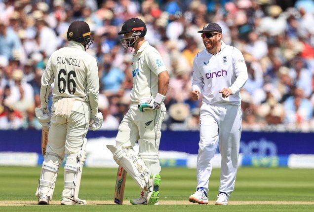 ENG v NZ | Watch - Henry Nicholls falls to Jack Leach in a bizarre turn of events