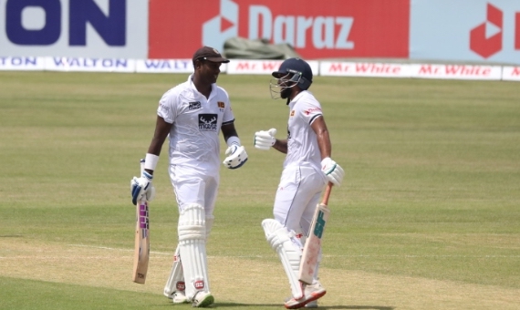 SL vs BAN | 1st Test | Day 1: Mathews' ton sets up Sri Lanka for enormous total