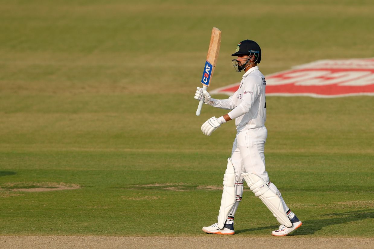 IND vs NZ | 1st Test: Shreyas Iyer hits century on Test debut to lead India's batting effort