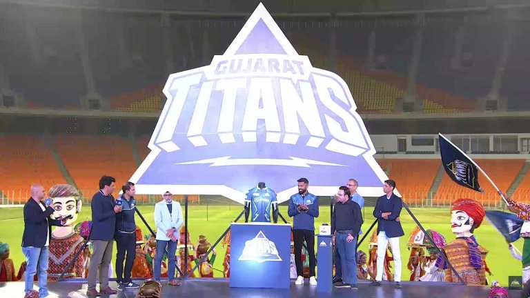 IPL 2022: Gujarat Titans launch their jersey at Narendra Modi Stadium