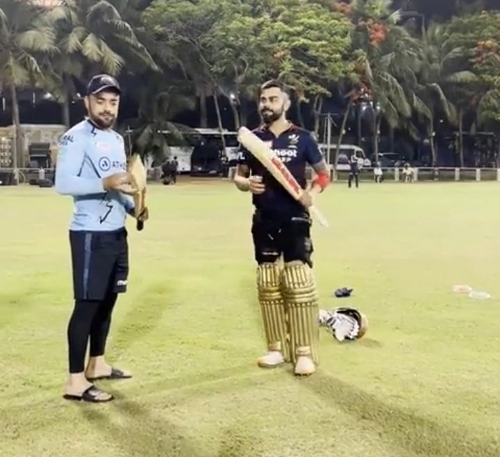 Watch: Virat Kohli and Rashid Khan share a light moment