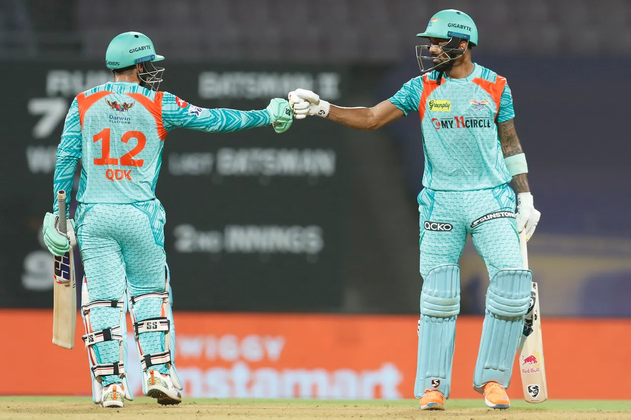 IPL 2022 | KL Rahul and Quinton de Kock smash records as LSG post a mammoth 210