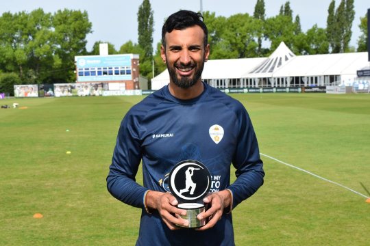 Derbyshire skipper Shan Masood bags PCA 'Player of the Month' for June