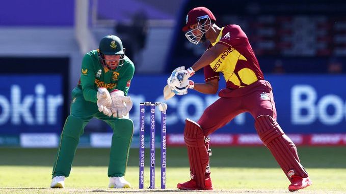 WI vs SA | Lendl Simmons plays one of the worst knocks in T20 World Cup