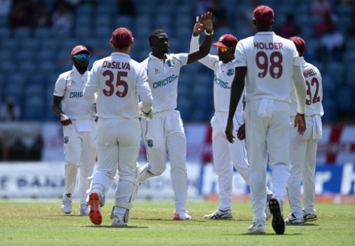 WI vs ENG | 3rd Test | Day 1: Home team grasps England from neck before Mahmood, Leach rescue