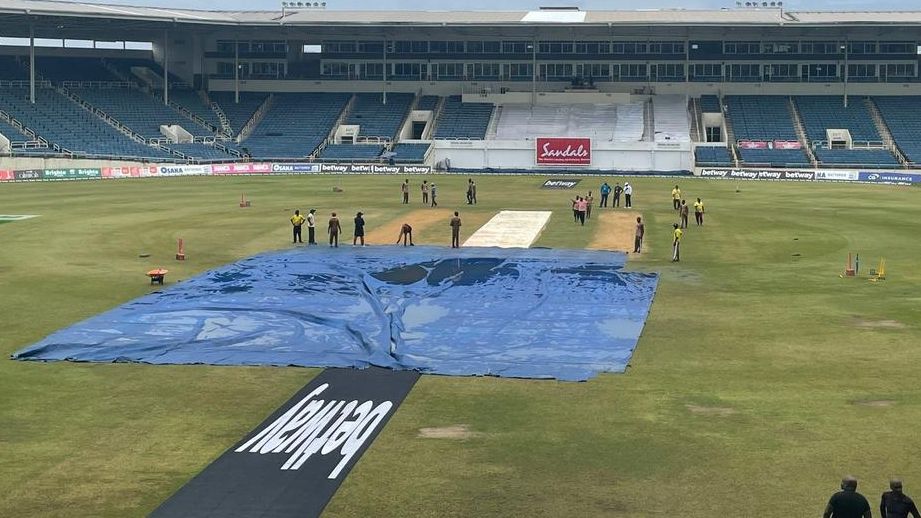 WI vs PAK | 2nd Test: Day 2 abandoned due to rain, wet outfield in Jamaica 