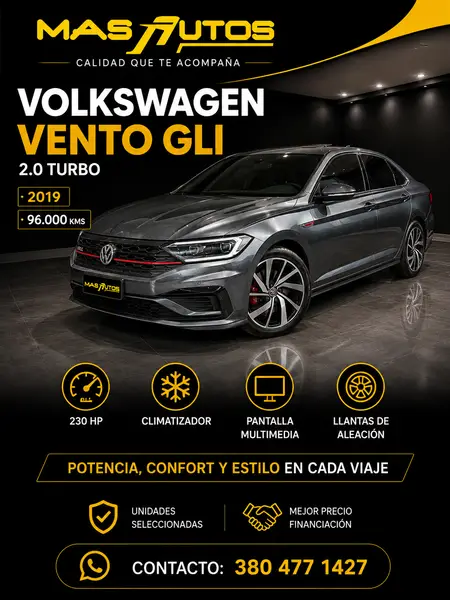 Volkswagen Vento GLi 2.0 Turbo 2019