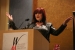 Tish Ciravolo, President Founder of Daisy Rock Guitars accepts the She Rocks "Vision" Award