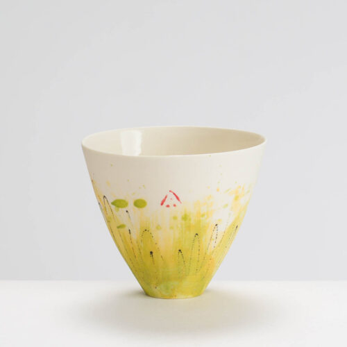 AT488Y529 Small Cup/Bowl Ochre Monoprint