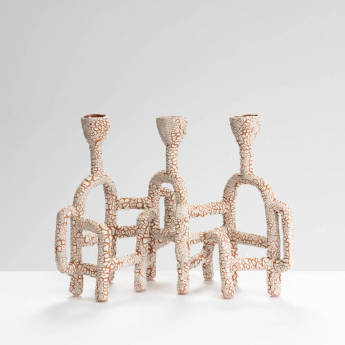 SG557Y4 Cracked Earth Candelabra Small