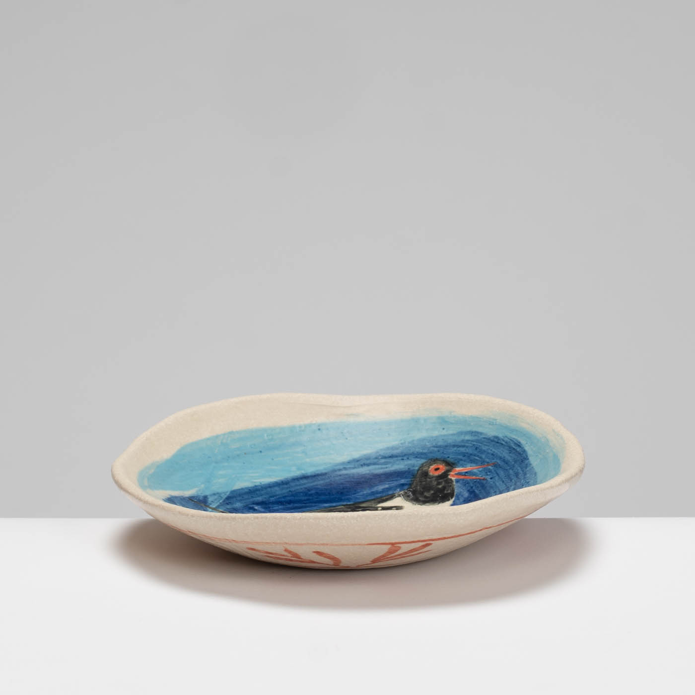 JFK394Y427 Small Blues Oyster Catcher Plate