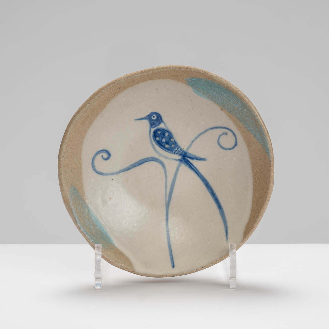 JFK394Y420 Small Blue Bird Plate