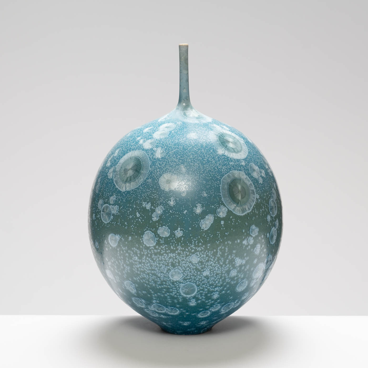 MH409Y140 Large Narrow Neck Vase Blue