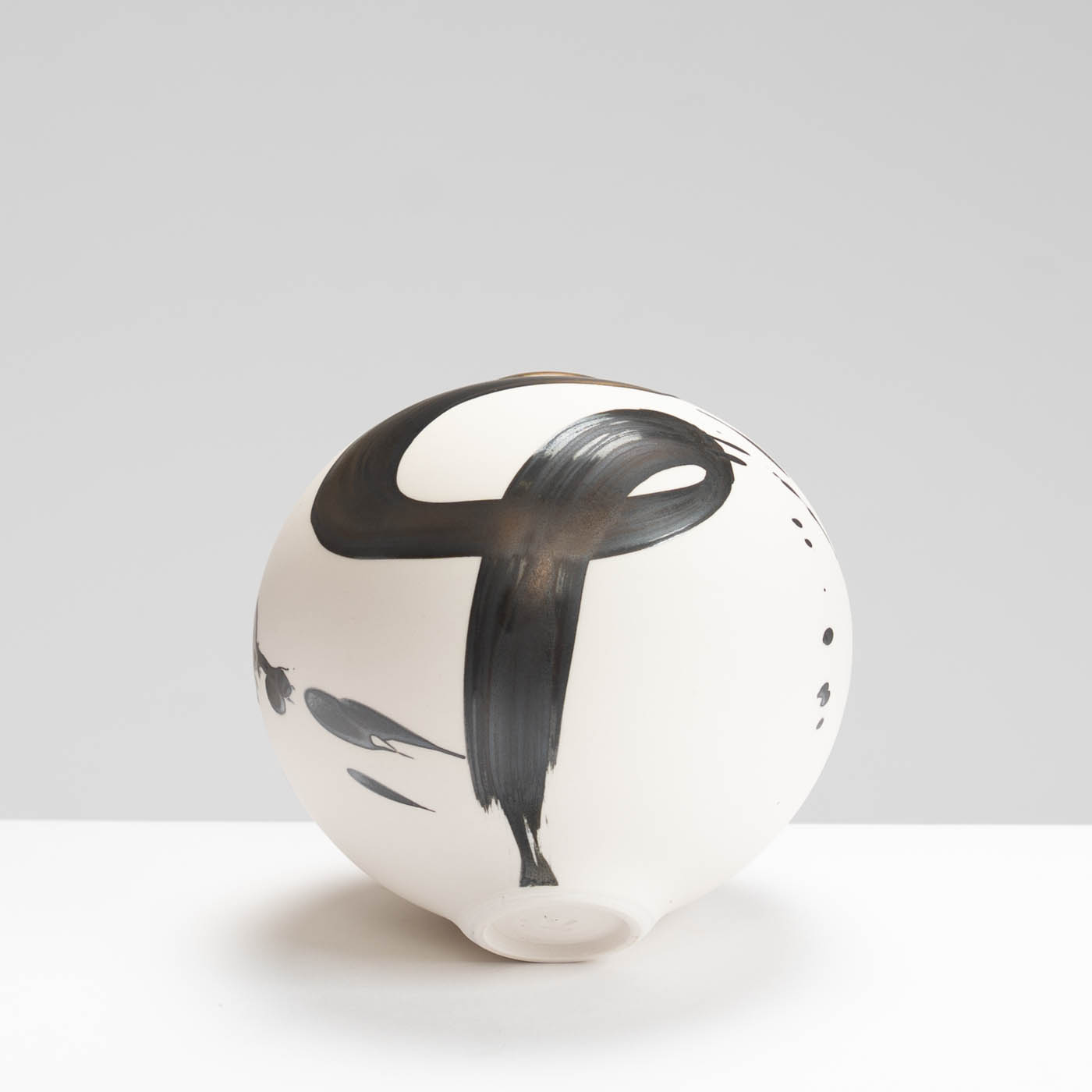 TT525Y233 Mini Moon Jar Gold Splash