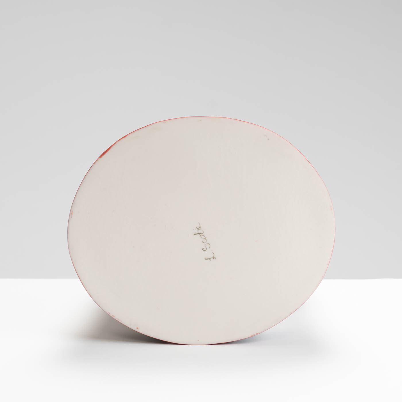 LS345Y757 Oval Vessel with Deep Ruby Interior I