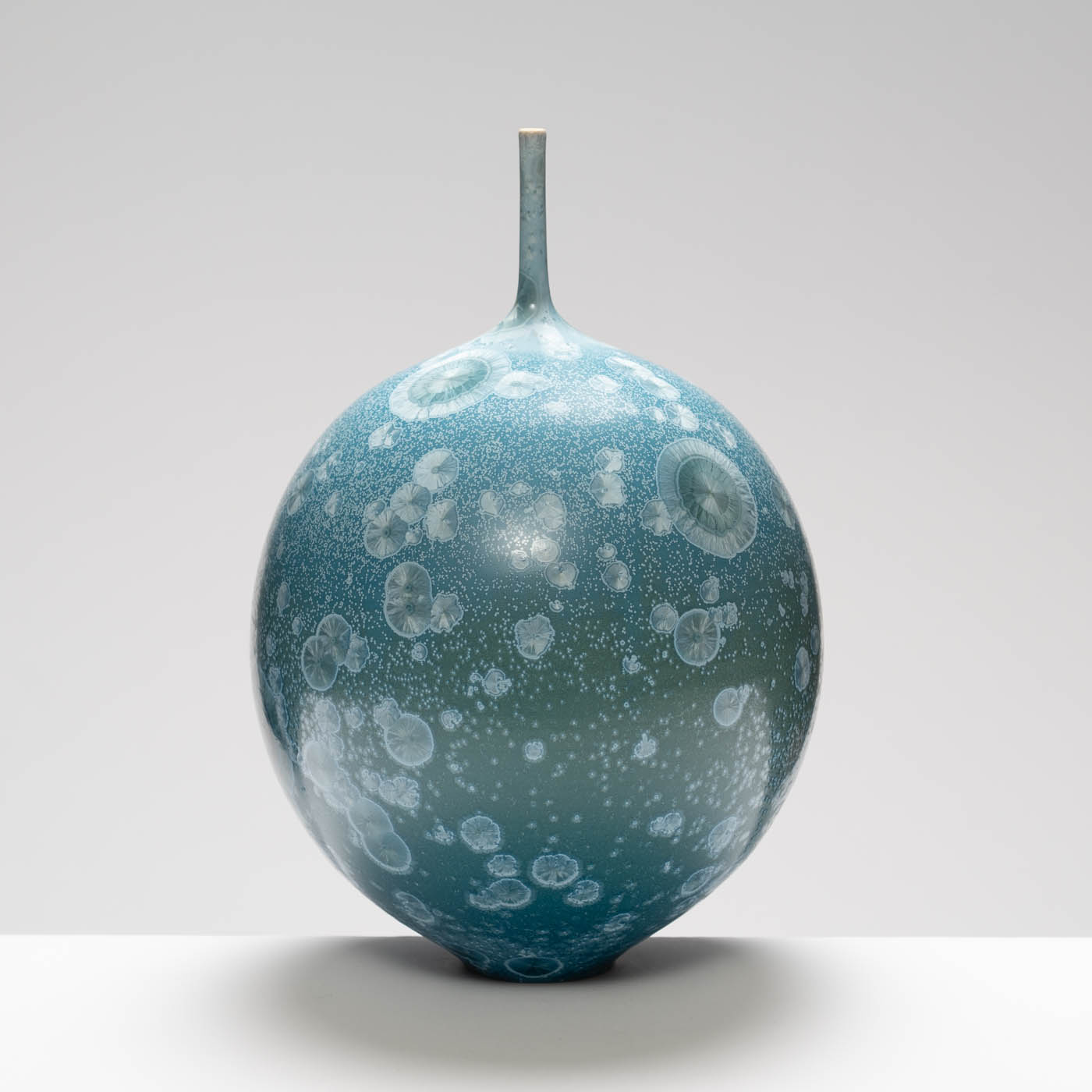MH409Y140 Large Narrow Neck Vase Blue