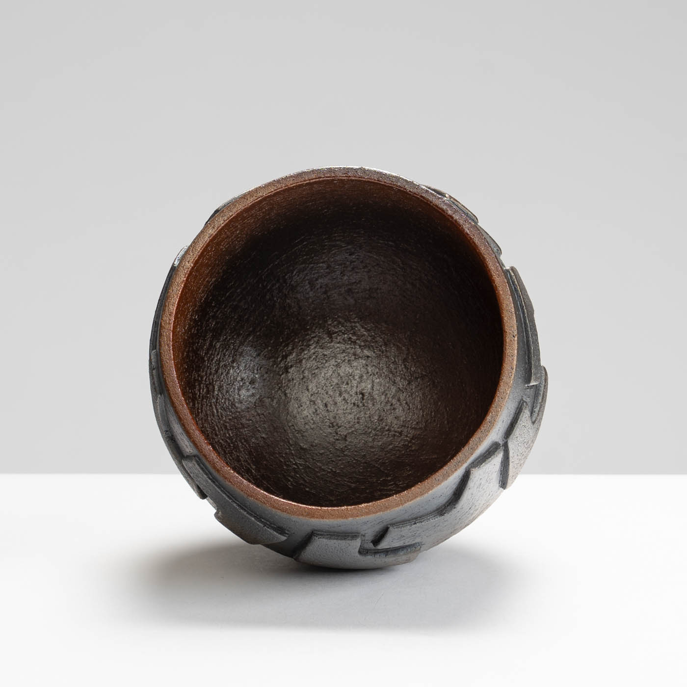 SH489X73 Raku Kuba Bowl